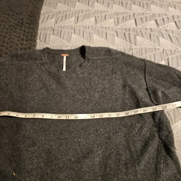 Free People Luna Sweater-Charcoal Grey xs - Picture 5 of 11